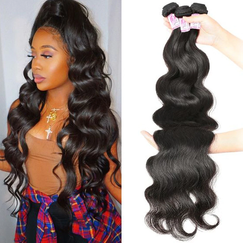Body Wave Bundles Hair Extensions Human Hair Bundles 30 Inch Bundles Brazilian Bundles Human Hair Extensions 4 Bundles Deal