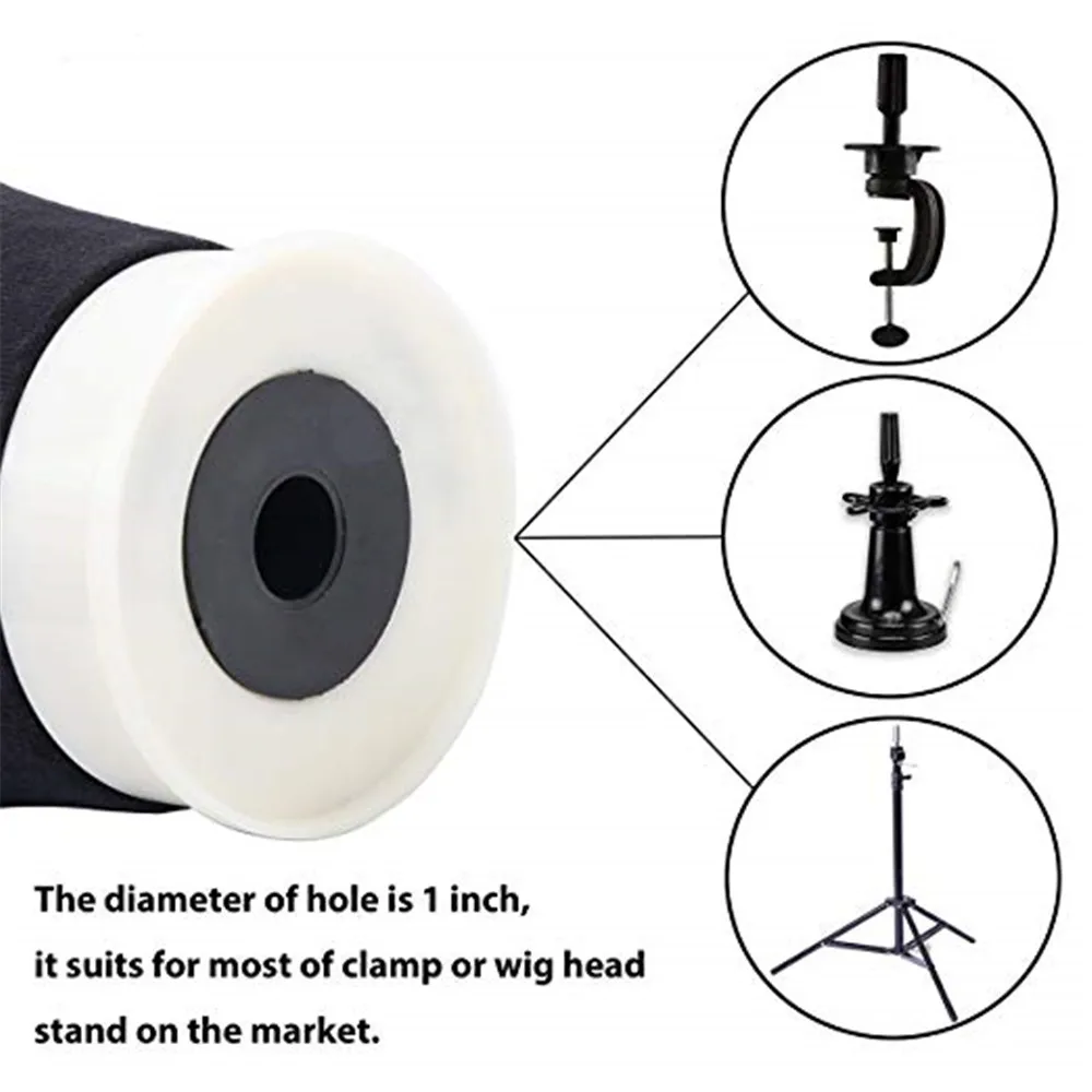 Поли холст блок голова парик делая голову утка/парик дисплей стиль укладки манекен голова сушилка 2" /22"/2" /24"/25"