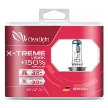 Лампа галогенная H7 X-treme Vision+150%, 2 шт