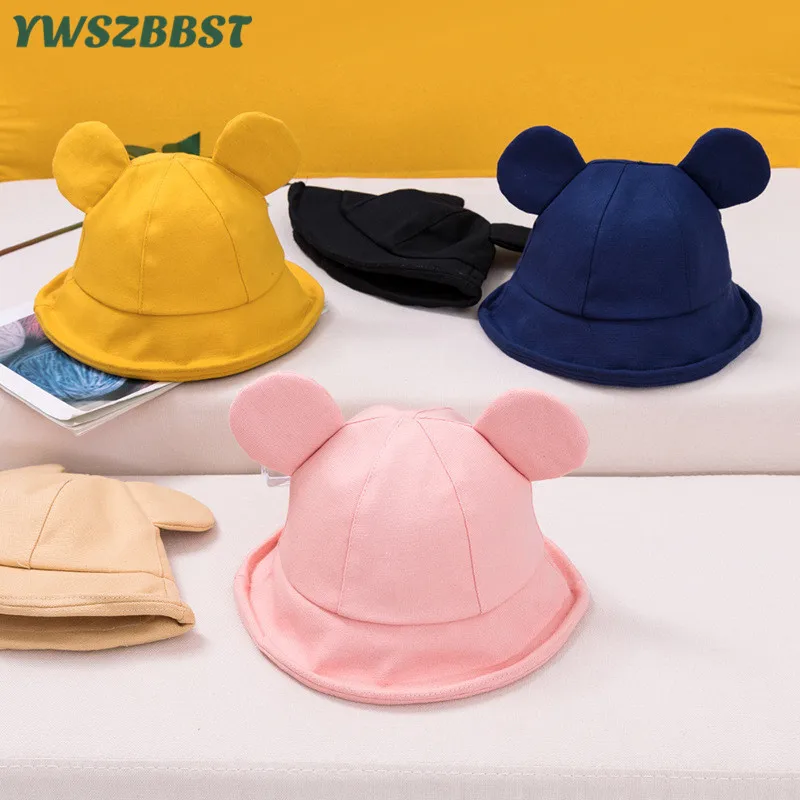 

Anti-foam hat Prevent droplets Baby Hats for Girls Boys Mouse Spring Autumn Baby Sun Hat Kids Sun Caps Summer Boys Fisherman Hat