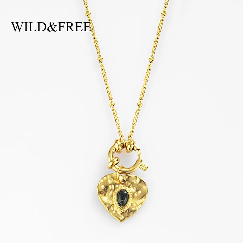 Ожерелье Wild &amp Free для женщин винтажное ожерелье из нержавеющей стали с