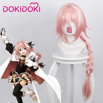 

DokiDoki Game Fate Cosplay Astolfo Wig Women Long Pink Hair Fate/Apocrypha Cosplay Wig Astolfo Hair Synthetic