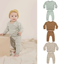 Vêtements en coton pour nourrissons, ensemble 2 pièces pour bébés filles et garçons, printemps 2022 