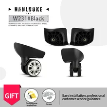 

HANLUOKE Red eogle L - S Luggage Universal Wheel Accessories Wheel Boarding Luggage Aircraft Wheel Replacement Wear-Resistant