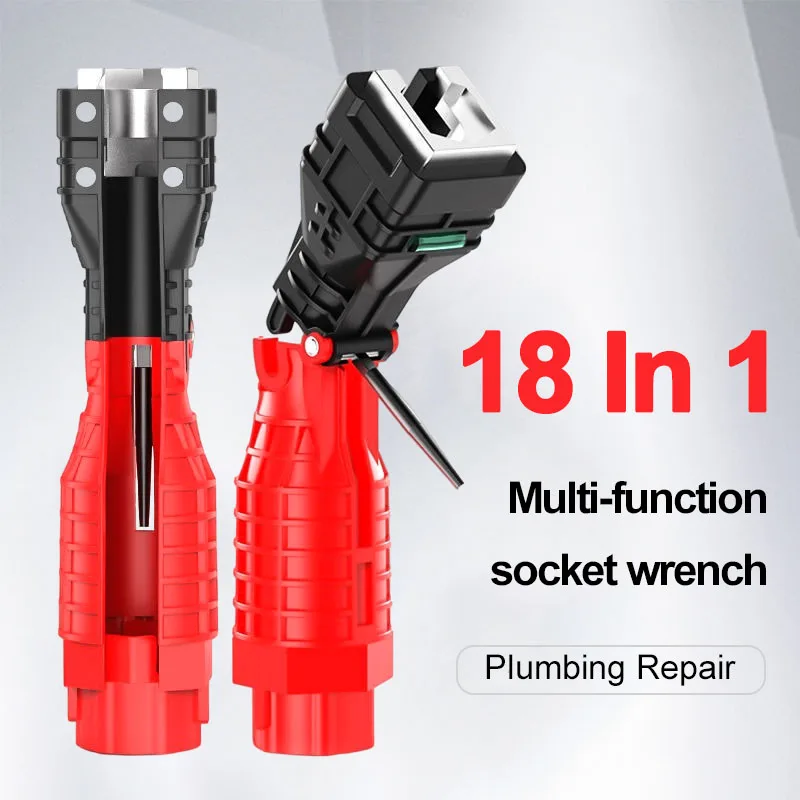 18 In 1 Faucet Wrench Multi Double Head Sink Installer Flume Wrench