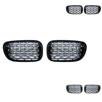

Front Bumper Kidney Grille Air Vent Hole Frame Trim Cover For-BMW 7 Series G11 G12 2017-2019