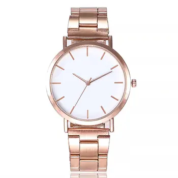 

Fashion Trendcy New Men Women Quartz Watch Wristwatch Stainless Steel/Leather Belt Simple Pattern Round Dial Wrist Quartz Watch