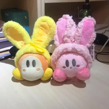 Kawaii Bunny Ears Kirby Star Plush Toy 5