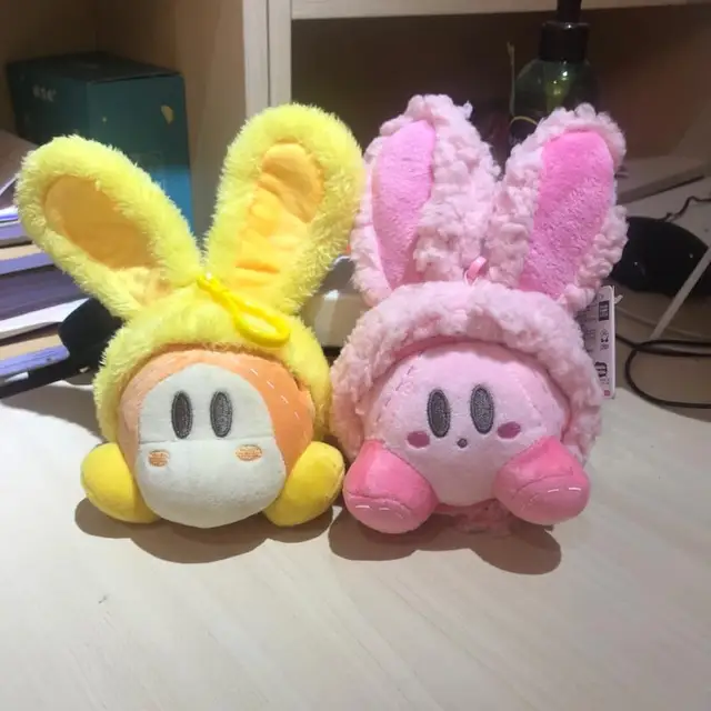 Kawaii Bunny Ears Kirby Star Plush Toy 5