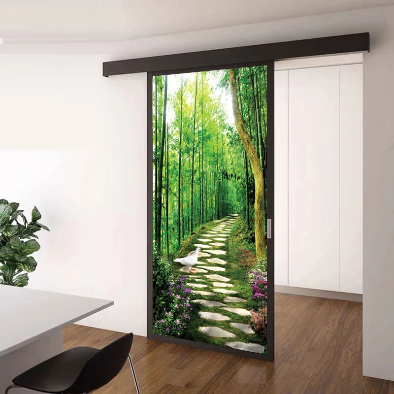 Изготовление размеров под заказ Windows Стекло пленка двери Стикеры s бамбуковая 3D