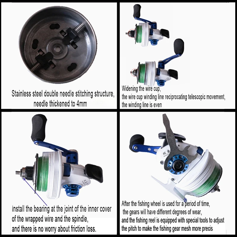 Соотношение скорости 3,6: 1 рыболовные катушки для рогатки съемки рыбы Закрытая металлическая катушка колеса BL35 рыболовное колесо для охоты на открытом воздухе