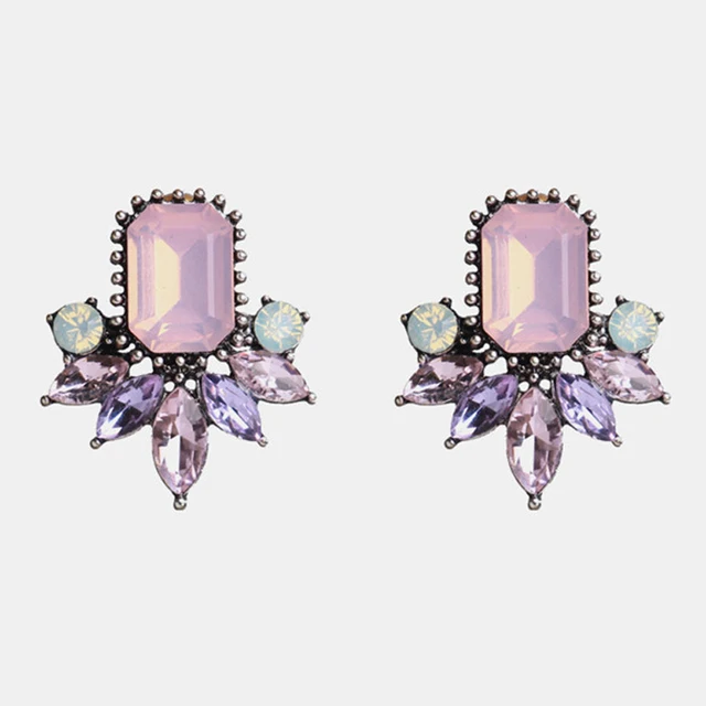 Ztech New Korea Fashion Pink Resin Beaded Drop Earrings For Women Girls ZA Wedding Jewelry 30 Designs Dangle Statement Bijoux E1836