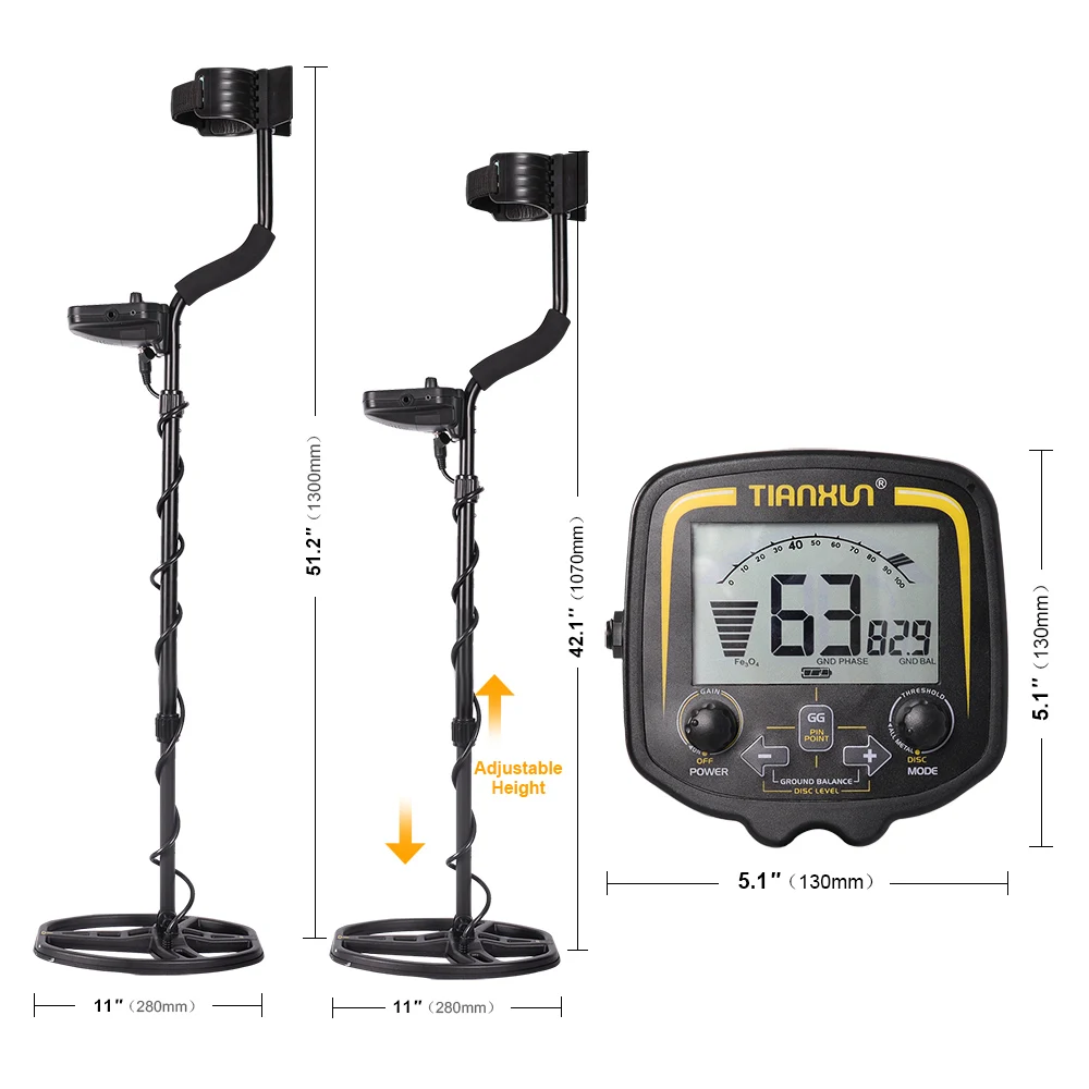 Kopen Tianxun TX 850 Professionele Metaaldetector Ondergrondse Diepte 2.5 M Scanner Zoeken Finder Gold Detector Treasure Hunter Pinpointer