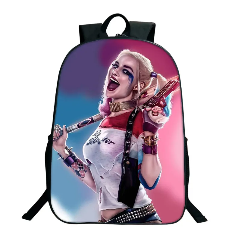 Suicide Squad Harley Quinn Backpack For Teenagers Boys Girls School Bags Sans Student Travel Bag Shoulder Backpacks
