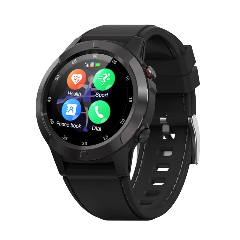 black NORTH EDGE, gps, умные часы, мужские цифровые часы, пульсометр, высота, барометр, компас, умные часы, для мужчин, для бега, спорта, фитнеса, трекер - Цвет: black