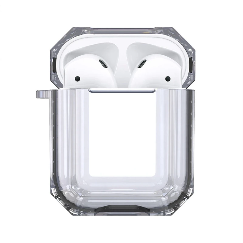Для Apple AirPods 1/2 чехол сумка чистый прозрачный пластик противоударный защитный чехол для AirPods 1/2 чехол для наушников Аксессуары