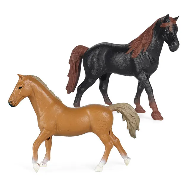 Figurines d'animaux de simulation pour enfants, modèles de chevaux, jouets  d'action, solide, émulation, appaloosa, chevaux, Dools, cadeau éducatif  précoce - AliExpress