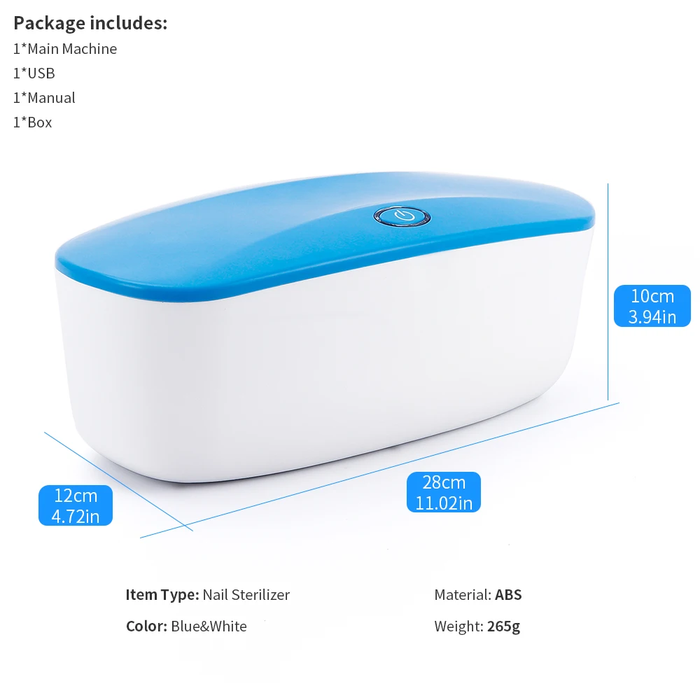 Профессиональный стерилизатор для ногтей, коробка для дезинфекции, маникюрный Пинцет для салона, металлические инструменты, дезинфицирующая коробка для дезинфицирующих средств, маникюрный аппарат для ногтей