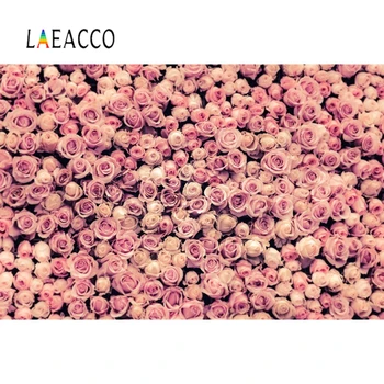 

Laeacco Blossom Flowers Photography Backgrounds Wedding Scene Valentine's Day Decoration Photocall Backdrops For Photo Studio