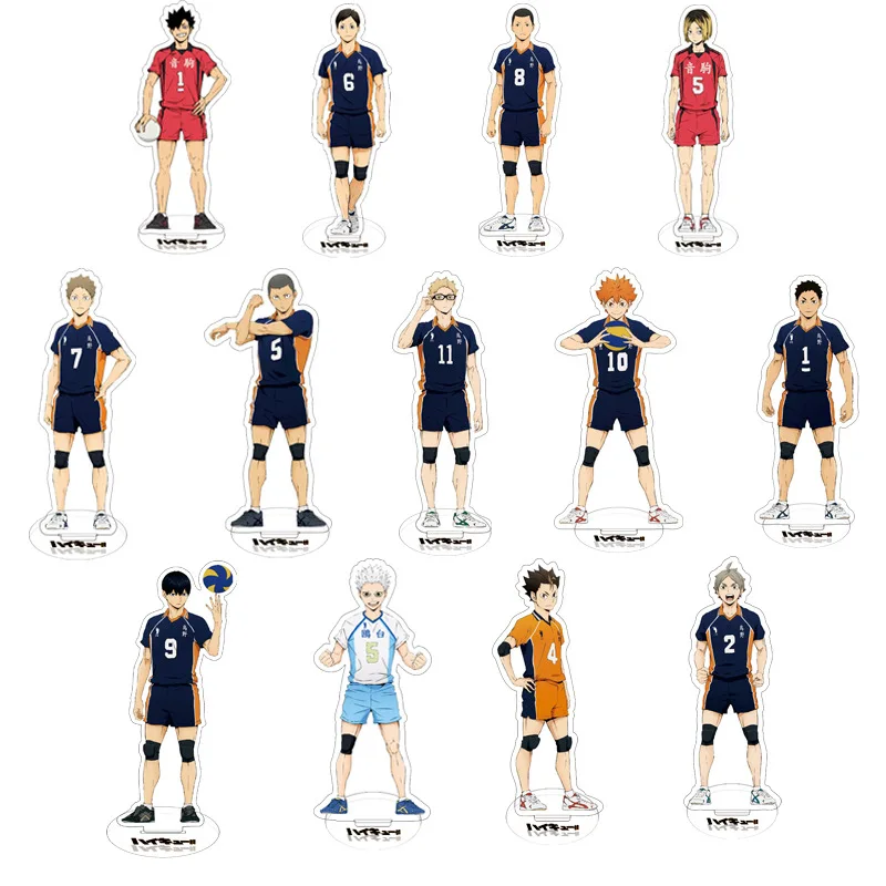 

15cm Haikyuu Hinata Kageyama Tsukishima Sugawara Family Acrylic Stand Figure Model Plate Holder Topper Anime Karasuno Xmas Gifts