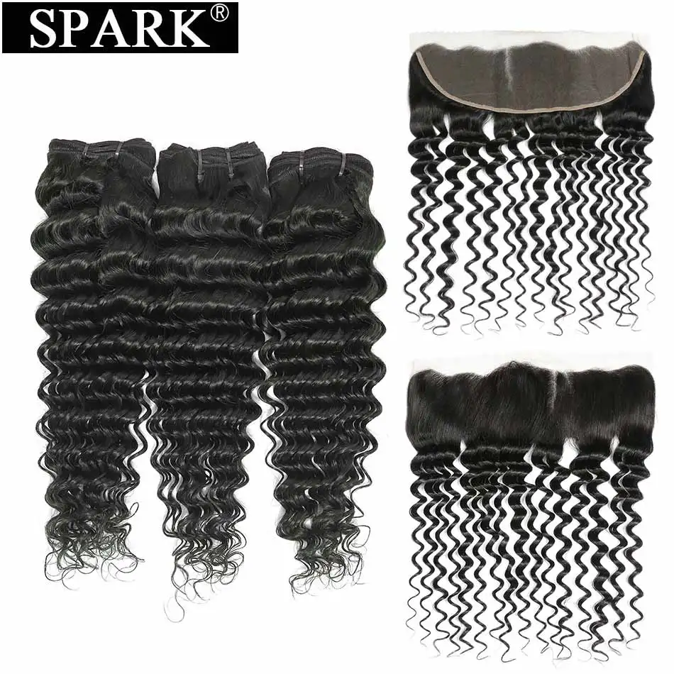 Бразильские пряди человеческих волос с эффектом омбре Spark Remy фронтальными