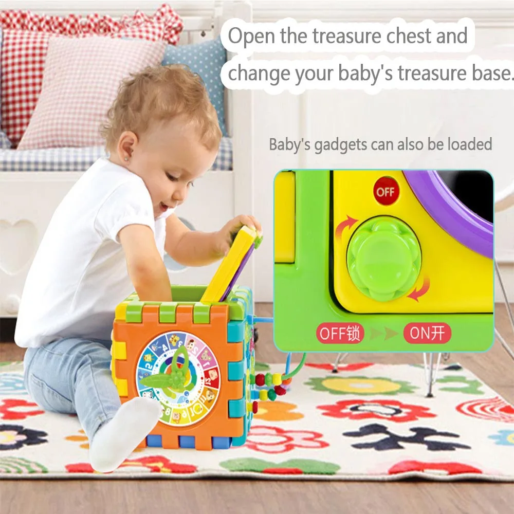 Шестигранник развивающие игрушки 1-2-3 лет строительные блоки кубик Детские шестисторонние коробки для мальчиков и девочек форма сопряжения