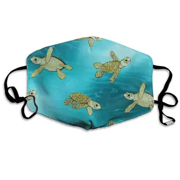

Unisex Breathable Surf Boys' Terrapin Turtle Mouth Mask, Adjustable Earloop Anti Dust Pollution Face Mask For Running Cycling