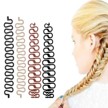 Инструменты для укладки волос updo fashion up аксессуары для волос комод для волос французский валик для Плетения КОС с волшебной завивкой волос Парикмахерская оплетка