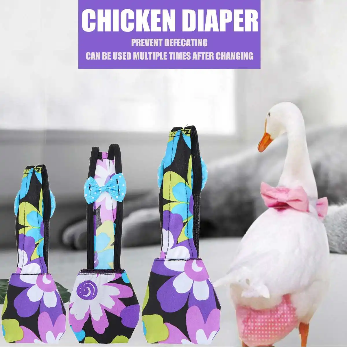 3 Sizes Poultry Goose Duck Chicken Diapers font b Pet b font Diaper