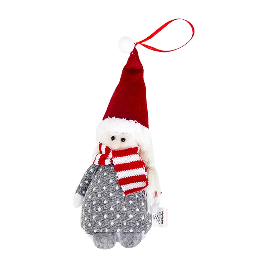 Рождественские елочные украшения креативное украшение кулон милый Санта Снеговик кукла подвеска Portal De Belen Navidad