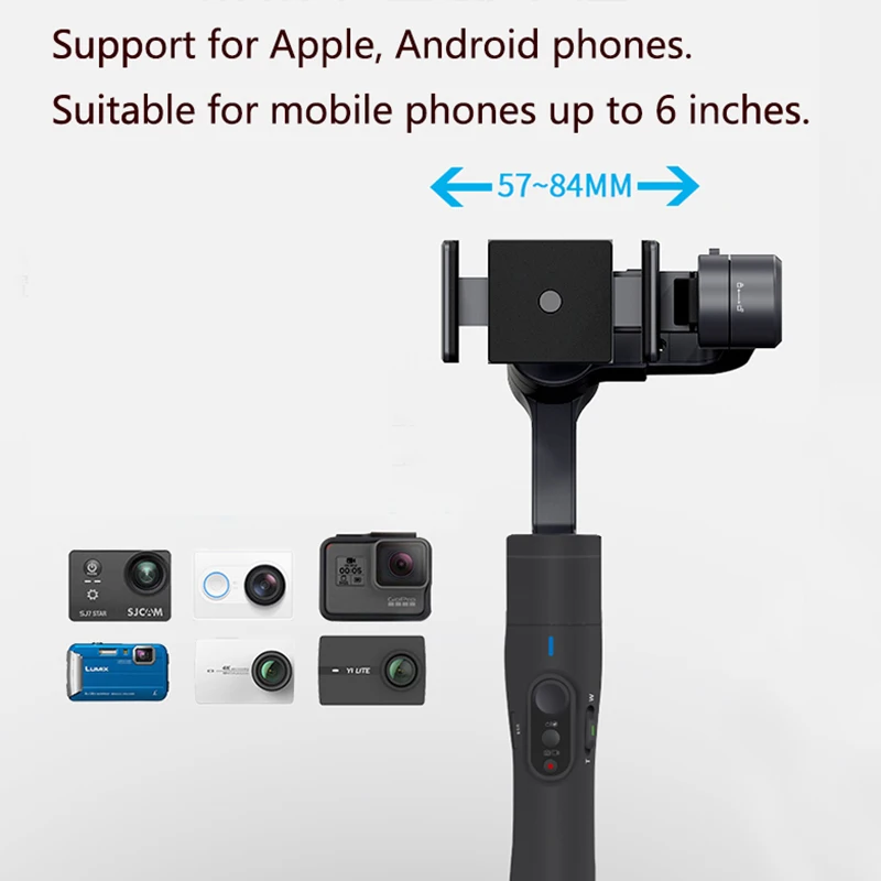 Стабилизатор для смартфона FeiyuTech Vimble 2 Feiyu 3 осевой Ручной раздвижной Штатив iPhone X 8