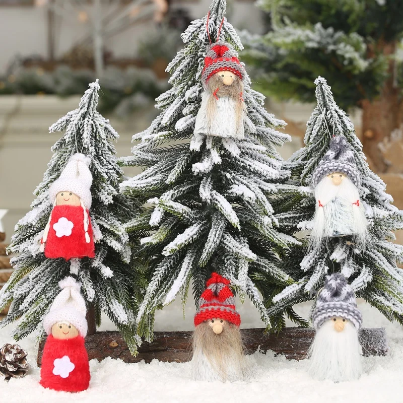 Год, милые рождественские куклы Санта-Клаус/снеговик/Лось Noel, Рождественское украшение для дома, Рождественский Navidad, детский подарок