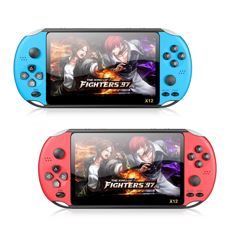 

X12 PLUS Retro Console Handheld Game Player 7 inch Screen Built-in 8GB/16GB Memory Retro Game Console Gamepad for Children Gifts