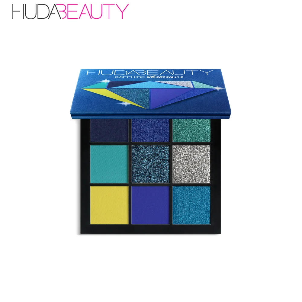 

Huda Beauty 9 Colors Eyeshadow Matte Eye shadow Shimmer and Shine Diamond Makeup Pallete Powder Pigment Cosmetics