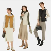 NewBang 90% Matt Fabric Women's Warm Vests Ultra Light Down Vest Women Waistcoat Lightweight Warm Sleeveless Winter Liner - Image 3