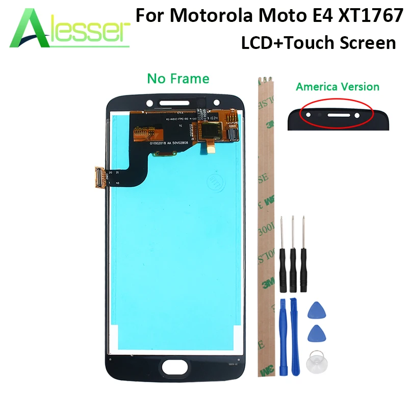 Alesser для Motorola Moto E4 XT1767 ЖК дисплей и сенсорный экран дигитайзер сборка Замена с