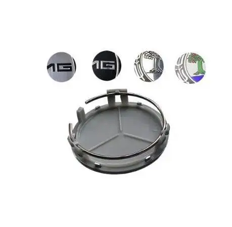 

4pcs for Mercedes Benz AMG Emblem Wheel Center Cap Logo Badge Cover Car Hub 75mm