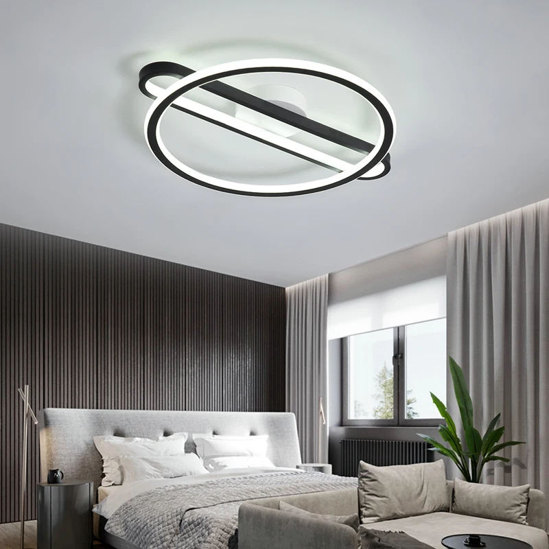 

New LED Ceiling Chandelier For Living Room Bedroom Studyroom Simple Design Indoor Surface Mount Lighting Fixtures