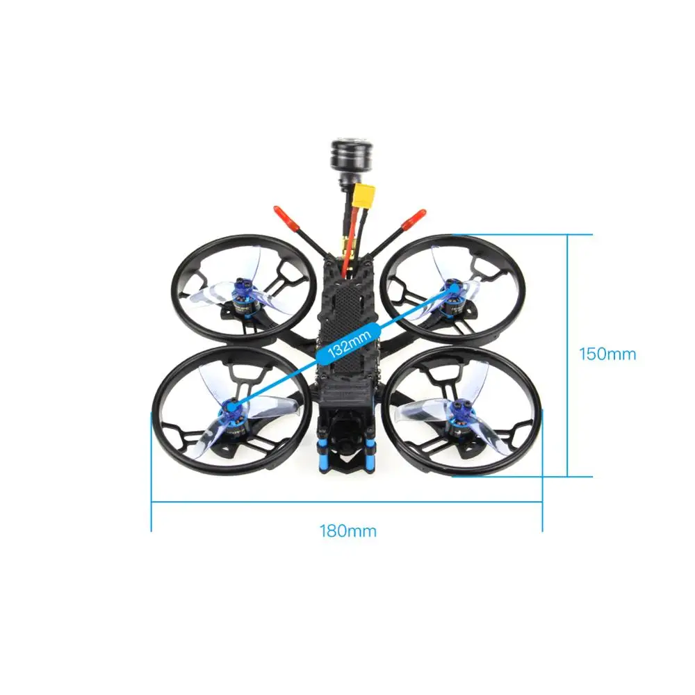HGLRC Sector132 3-4S FPV гоночный Дрон BNF 1080P Caddx детская черепаха V2