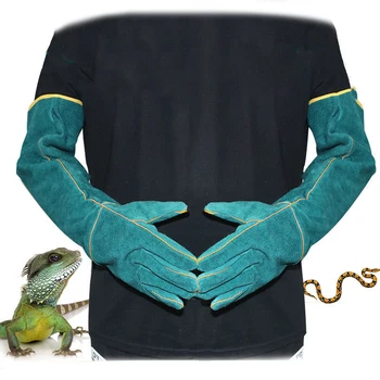 

Pet Anti-bite Gloves Agility Dog Training Equipment Anti-snake Bite Rescue Station Protection Long Thick Leather Mitten Supplies