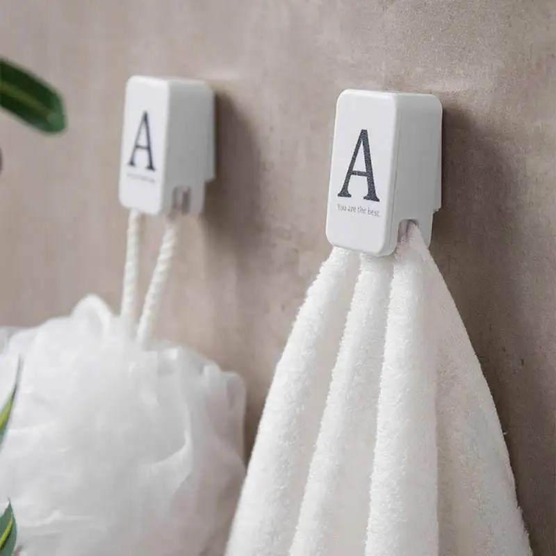 

2Pcs Self-Adhesive Towel Clip Press Type Kitchen Rag Hook Wall Mount Shower Towel Hanger