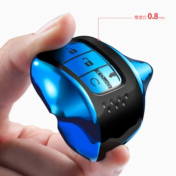 Borsa di copertura della cassa chiave dell'automobile del TPU del cromo di alta qualità adatta per Honda tutti i modelli chiave Shell Protector portachiavi accessori Auto - Borsa di copertura della cassa chiave dell automobile del TPU del cromo di alta qualit