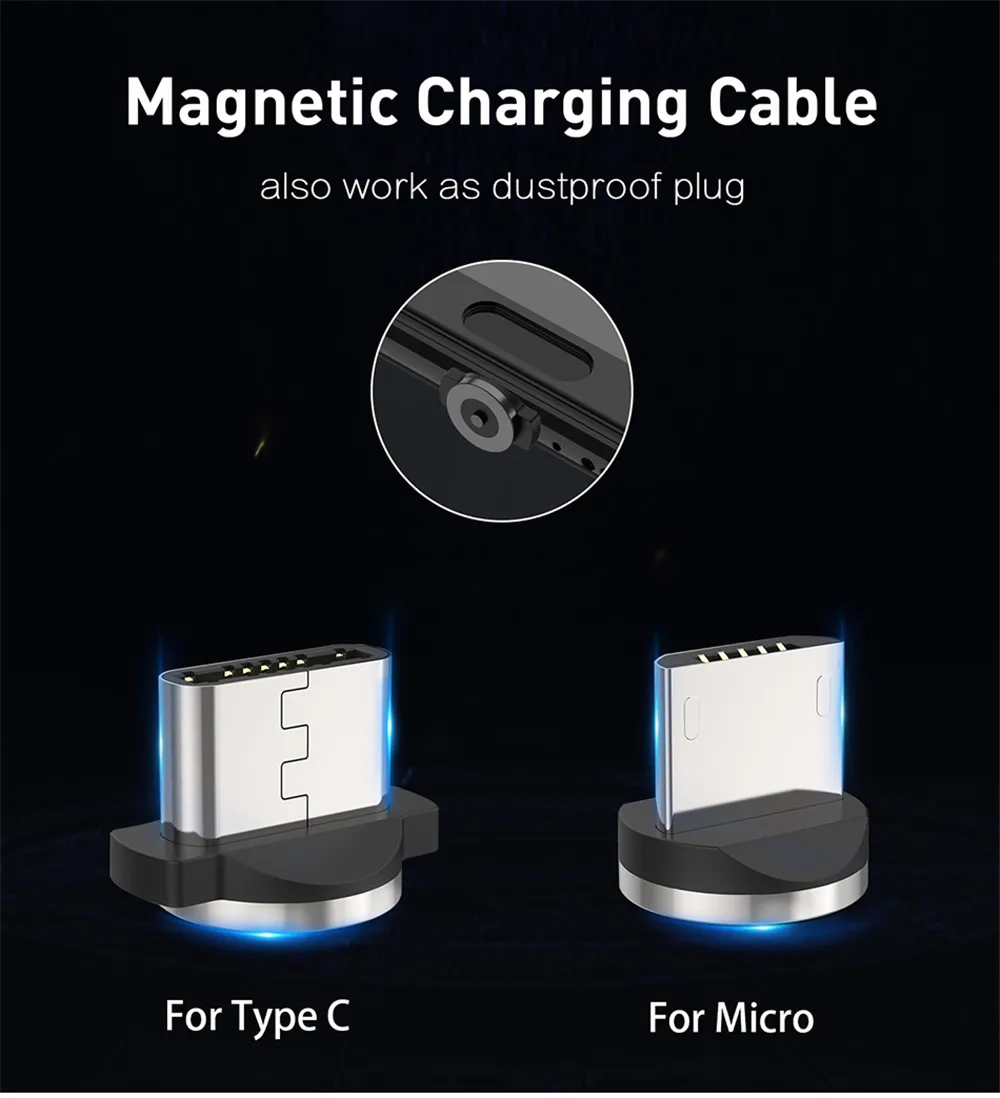 Магнитный usb-кабель для Тип Кабеля C Micro USB быстрое зарядное устройство для передачи Зарядное устройство для Meizu M3 M5 M6 Примечание M5C M5S M3E MX6 U10 U20 C9 V8 PRO 6 7 15 16 XS