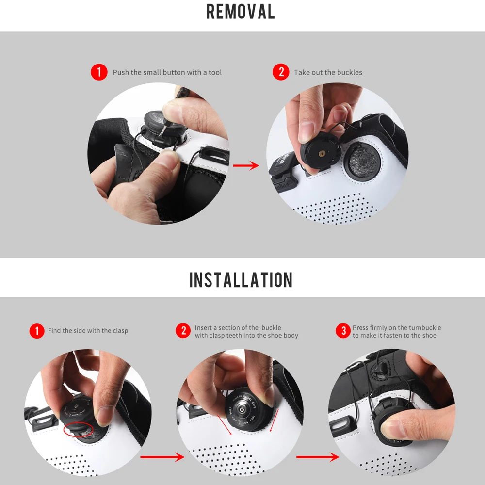 Пряжка вращающаяся правая и левая ATOP плотная свободная поворотная кнопка для