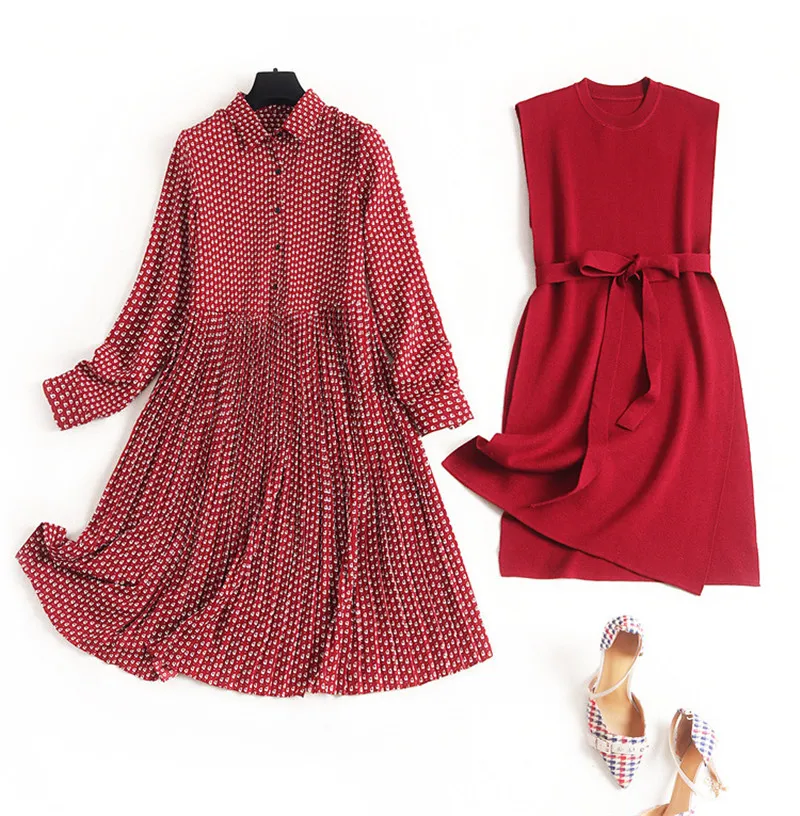 Высокая уличная мода весеннее платье 2020 женское Новое дизайнерское с отложным