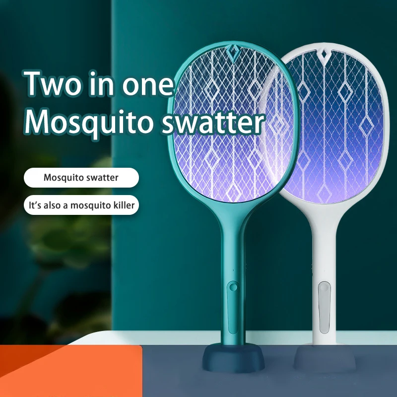 3000V Mosche Elettriche Mosquito Swatter Killer Usb Ricaricabile Lampada A Led Estate Mosquito Trap Racchetta Anti Insetto Bug Zapper