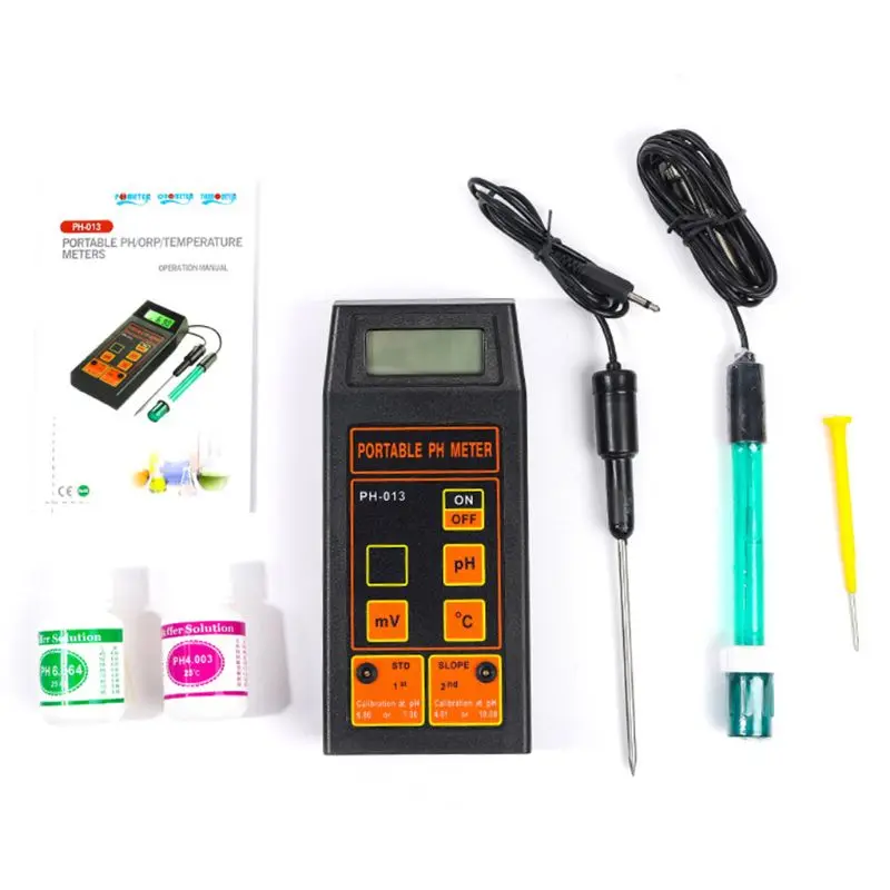 US $51.00 3 In 1 High Accuracy Portable PhMvTemp Meter Replaceable Ph Orp Electrodes Temperature Probe