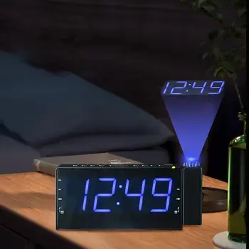 

Multifunctional LED Projection Clock Creative Bedside Digital Electronic Alarm Clock Bedroom Projection Alarm Clocks