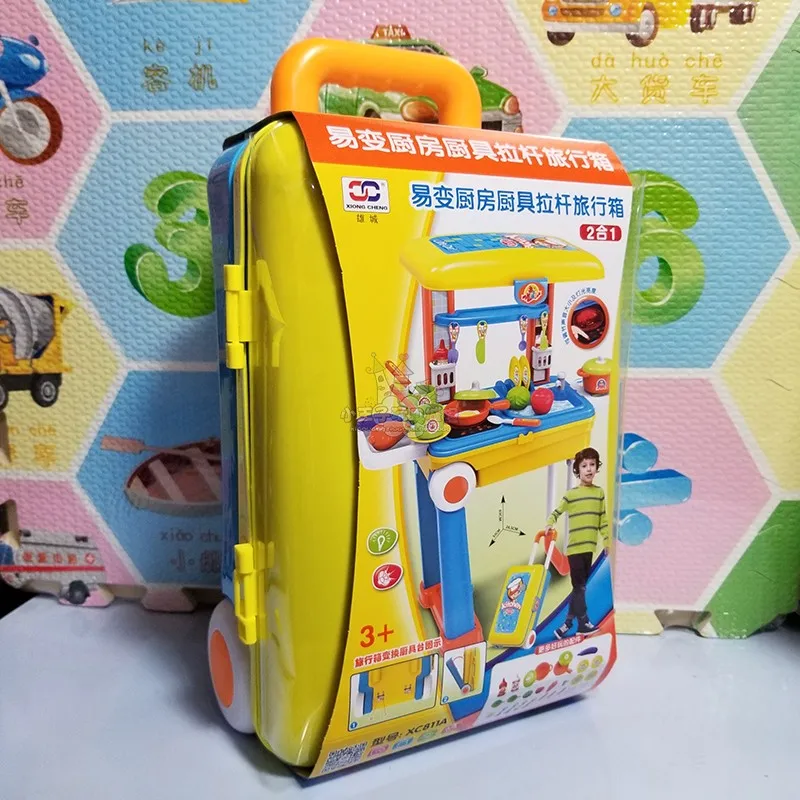 Игрушечный игровой домик, детский косметический чехол для инструментов, дорожный ящик для хранения, игрушка для девочек