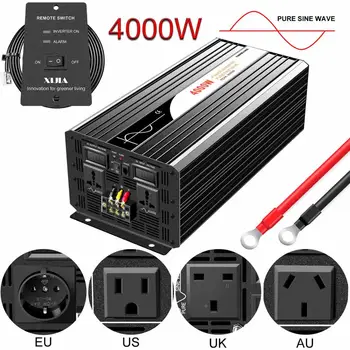 

4000W pure sine wave solar power inverter DC 12V 24V 48V to AC 110V 220V digital display